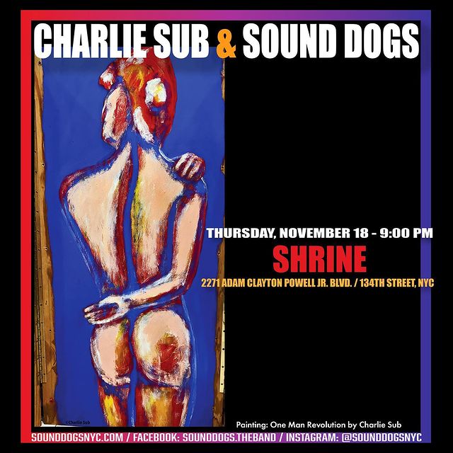 WE ARE BACK BABAY!
Sounddogs return to the Harlem stage they love so much @shrineharlem! Dogs on at 9, drinks served all jight! Rock b’ Roll yah bunch of degens. SEE YAH THURSDAY!